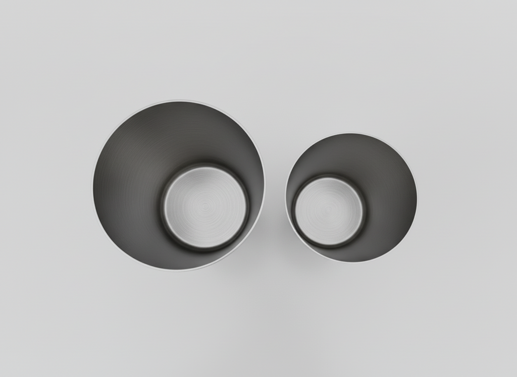 Polished Stainless Steel Cocktail Shaker Set of 2 (828ml + 591ml)