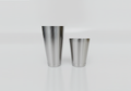 Polished Stainless Steel Cocktail Shaker Set of 2 (828ml + 591ml)